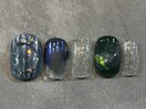 オーロラ　ぷっくり　キラキラ