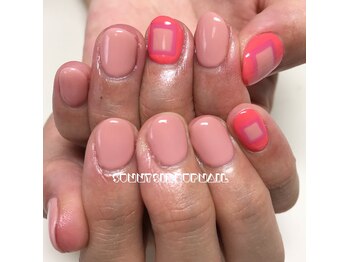 サニーサイドアップ ネイル(Sunny SideUp nail)/triple square art