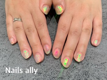 ネイルズアリー 立川店(Nails ally)/氷ネイル×うるうるネイル×春
