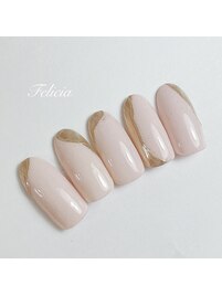 ニュアンスミラーネイル ￥11025
