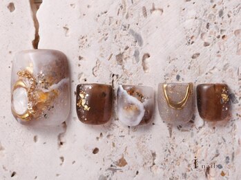 アイネイルズ 吉祥寺店(I nails)/ブラウン天然石[吉祥寺]