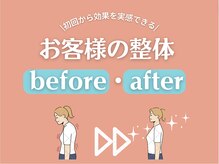 サッカ(札佳 sakka)/お客様の整体　before after