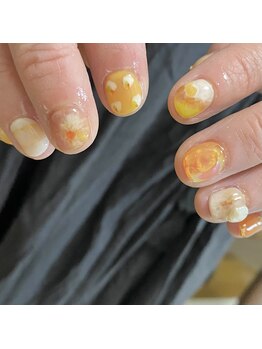 ニイノ(nyno)の写真/丁寧な接客とシンプル～個性派までアートの豊富さが魅力♪お洒落なプライベートサロンでリラックスタイム♪