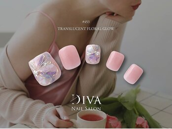 ネイルサロンディーバ 石橋店(Diva)/フット定額デザイン4本アート