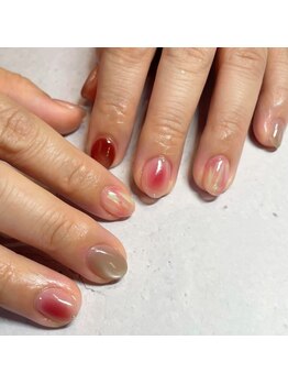 マグネット×チークネイル