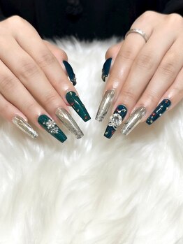 クリスマスネイル