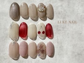 シンプル春ネイル　桜 お花