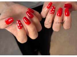 スカルプ2本アート