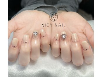 ニーシーネイル サンシャインシティ池袋(NICY NAIL)/ワンカラーxハート