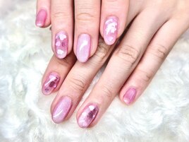 ハートホログラムネイル