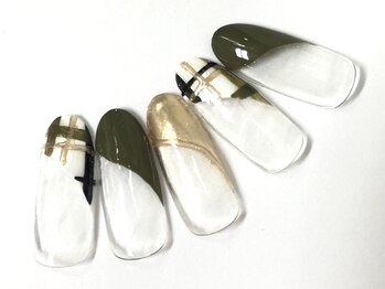 コルン/斜めフレンチ☆チェック柄