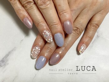 ネイルアトリエルカ(nail atelier LUCA)/C-19 紫陽花カラーネイル