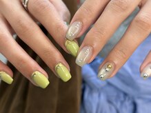 アイネイルズ 天神今泉店(I-nails)/【kie.h】ちぐはぐキラキラ