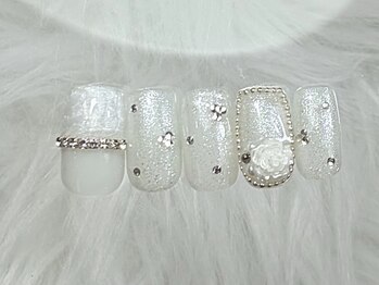 ネイルメゾン 渋谷店(NAIL MAISON)/キラキラバラピンク￥7000