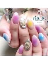 ネイルサロン 阡夜一夜/カラフルチークネイル