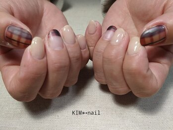ケイアイエムネイル(KIM nail)/チェック柄☆