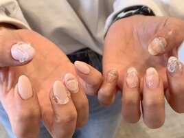 春のうねうねネイル