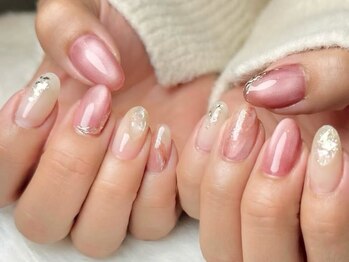 ネイルサロンディーバ 石橋店(Diva)の写真/特許取得≪リピートビューティジェル≫が叶える一ヵ月続くツヤと美しいフォルムでワンカラーも映える手元♪