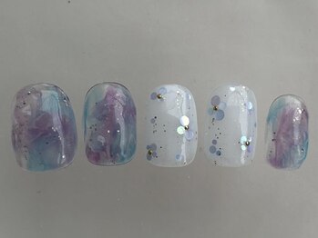 アイネイルズ 渋谷店(I nails)/あじさいホログラム