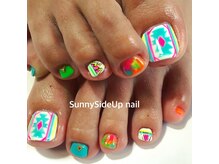サニーサイドアップ ネイル(Sunny SideUp nail)/ネイティヴ pop &nbsp;foot art