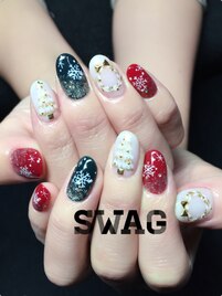 クリスマスネイル