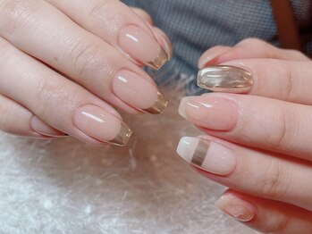 レアネイル 新宿(le'a nail)/ミラーネイル