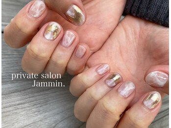 ジャミン(Jammin)/シアーホワイト×ゴールド