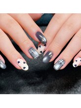 ミニオン 大宮店(minion)/チェックネイル