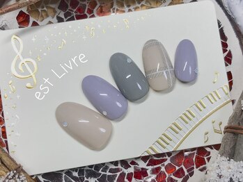 エストリブレ(estLivre)/チェックネイル