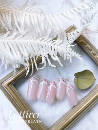 春色フレンチネイル