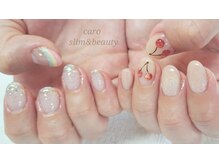 カロ スリムアンドビューティー(caro)/さくらんぼネイル♪