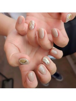 ニュアンス大理石ネイル