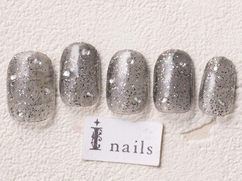 アイネイルズ 渋谷店(I nails)/クリアブラックラメ