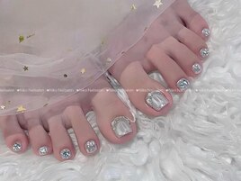 クリスマス/冬ネイル/ツイード