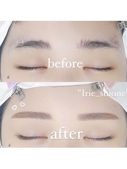 アイリー 本厚木店(Irie)/アイブロウ毛量調整＆メイク付き
