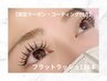 【12月１日限定コーティング付き】フラットラッシュエクステ120本¥4500