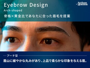 アトリウム オム 恵比寿店(ATRIUM HOMME)/色気アーチ眉