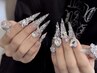 HAND | [長さだし] アートやり放題＋パーツつけ放題 ￥9,500
