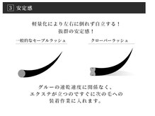 まつ毛の美容室 ルールー(LULU)/3:クローバーラッシュの特徴