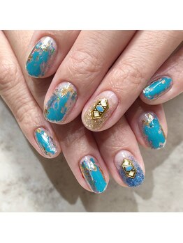 サクラズネイル 警固店(Sakura's nail)/ターコイズブルー
