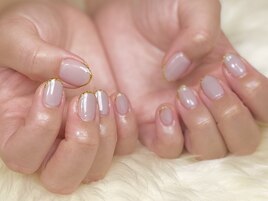 ラメフレンチネイル