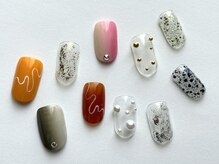 ネイルサロン クイール 小山店(NAIL SALON QUILL)/縦グラデ・立体パーツ