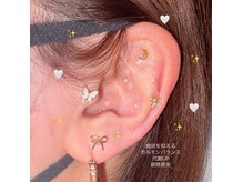 ハイ アイラッシュ サロン(Hi eyelash salon)の雰囲気（耳ツボジュエリー）