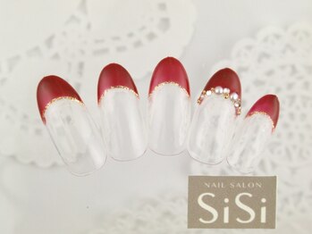 シシ(SiSi)/赤フレンチ＆パール★