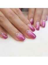 ピオニーネイル(peony nail)/ピンクネイル