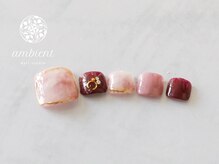 ネイルスタジオ アンビエント 表町店(Nail Studio ambient)/フットネイル 大理石ネイル