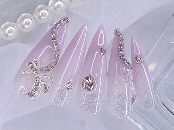 ファメル 赤坂店(Fam-er)/リボン×Vカットストーン♪