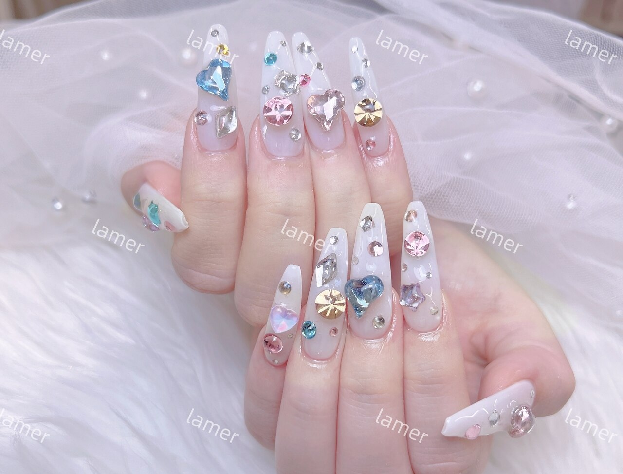 2026年冬トレンド】スーパーロングのネイルデザイン集｜人気順｜97