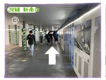 ヴィア 東京 渋谷店(Via)/サロンまでの行き方～JR新南口～