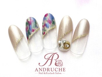 アンドルーチェ なんばパークス店(ANDRUCHE)/フレンチアート/クリアネイル